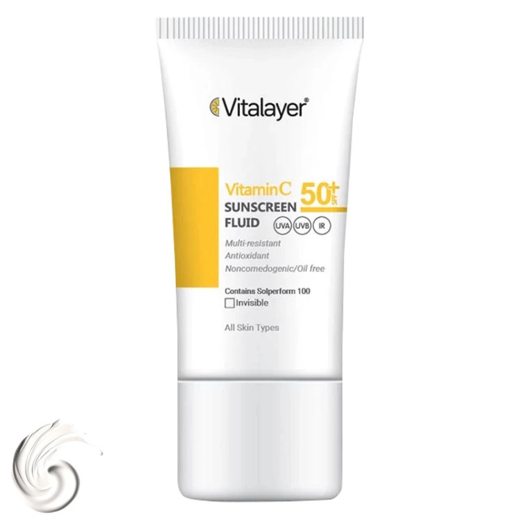 فلوئیدضدافتاب ویتالیر ویتامین سی (بی رنگ)SPF50
