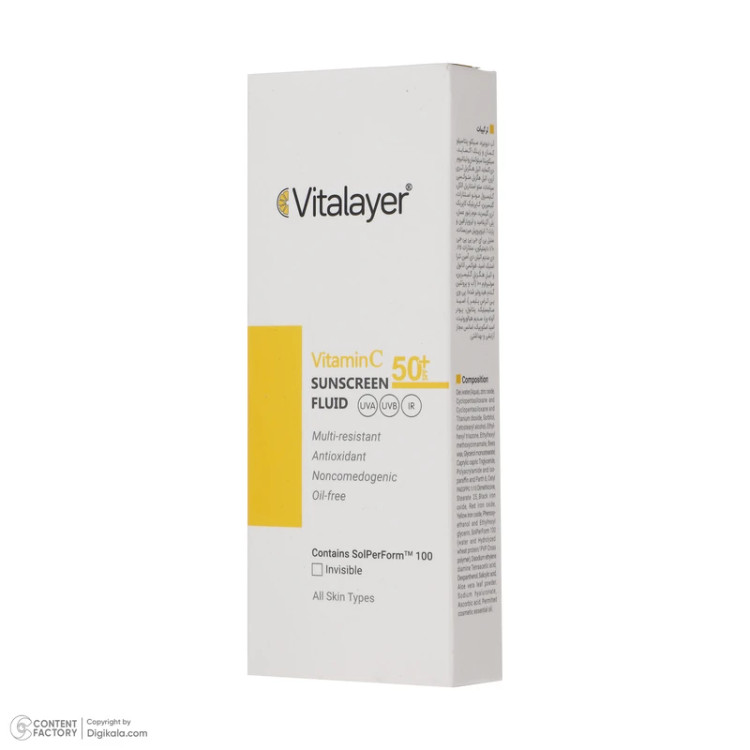 فلوئیدضدافتاب ویتالیر ویتامین سی (بی رنگ)SPF50