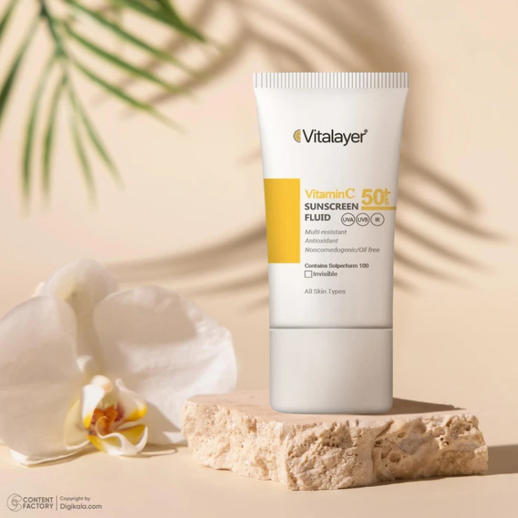 فلوئیدضدافتاب ویتالیر ویتامین سی (بی رنگ)SPF50