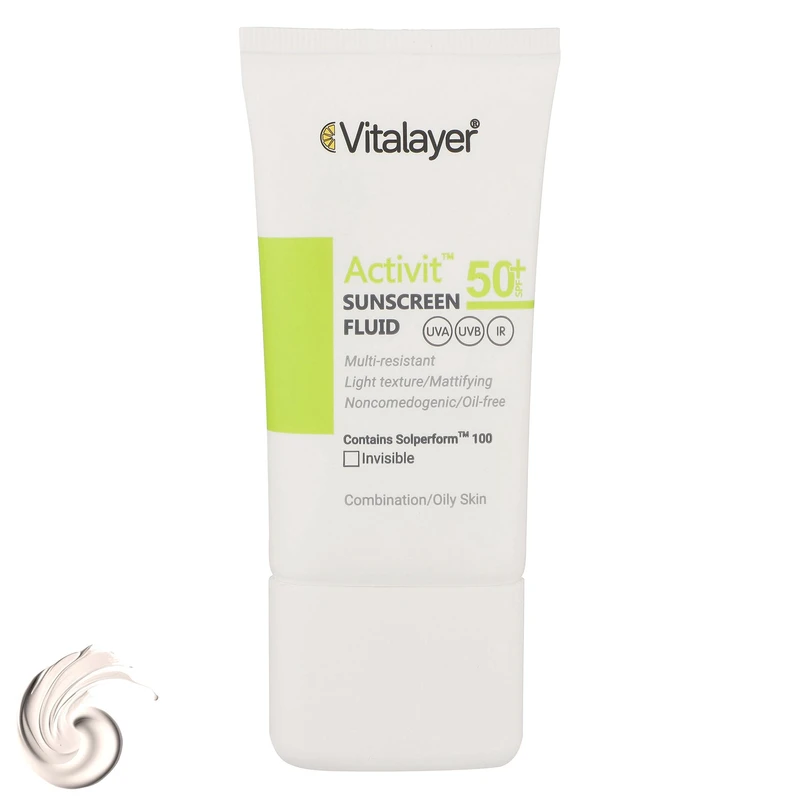 فلوئیدضدافتاب ویتالیر اکتیویت (بی رنگ)SPF50