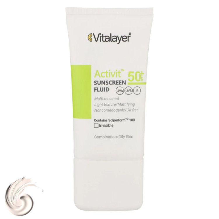 فلوئیدضدافتاب ویتالیر اکتیویت (بی رنگ)SPF50