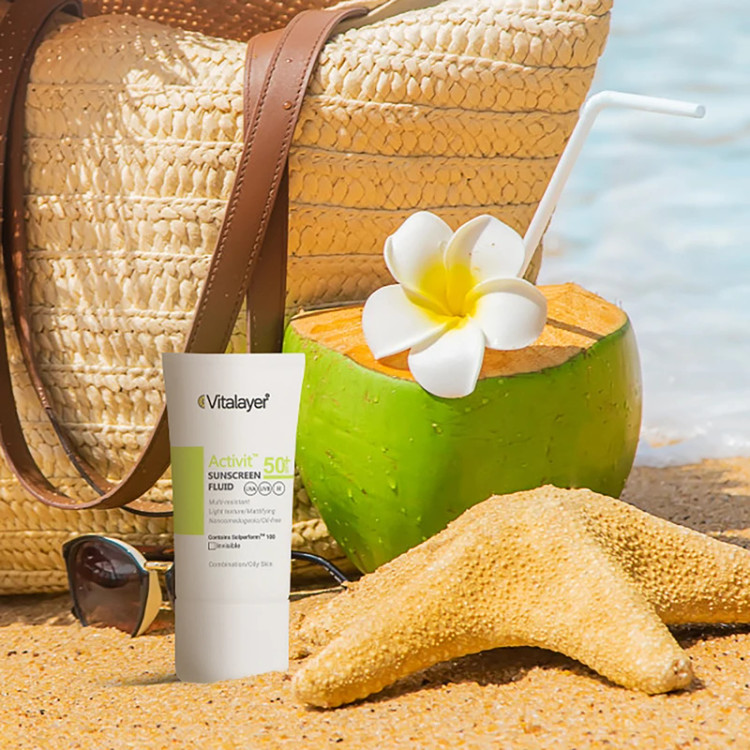 فلوئیدضدافتاب ویتالیر اکتیویت (بی رنگ)SPF50